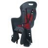 Porte bébé BIKEY COOL fixation porte-bagage - Bleu/Rouge