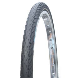 Pneu rigides 26x1.75 Blueway anticrevaison 30 TPI bande réflective noir