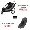 Lot Hamax Remorque Cocoon + Insert Bébé