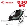 Lot Hamax Remorque Cocoon + Insert Bébé