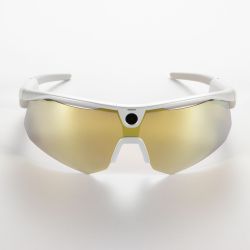 Lunettes de sport BleeqUp blanc Ranger lA avec caméra