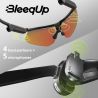 Lunettes de sport BleeqUp blanc Ranger lA avec caméra