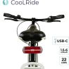 Clignotant vélo avec fixation rechargeable USB C