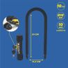 Antivol U SRA à clés 112 x 310 mm Diam.18mm
