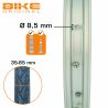 Roue arrière 12" à ecrous ETRTO 12X1,75 roue libre