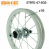 Roue arrière 12" à ecrous ETRTO 12X1,75 roue libre
