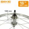 Roue arrière 16" à ecrous ETRTO 305X20C roue libre