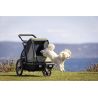 Remorque chien PLUTO M Vert/Noir