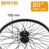 Roue avant BMX 20'' 48 trous noire