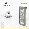 Sacoche Smartphone 100% WATERPROOF Fixation multi-supports - KAKI