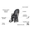 Porte bébé GUPPY MAXI RS Plus à fixation sur cadre - Inclinable