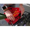 Panier Trendy One fixation porte-bagages rouge