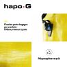 Sacoche arrière pp recyclé fixation porte-bagages - JAUNE