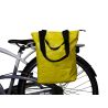 Sacoche arrière pp recyclé fixation porte-bagages - JAUNE