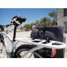 Sacoche arrière waterproof 14L convertible sac à dos fixation compatible Ebike