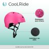 Casque multisport avec Headlock rose T 48-54 cm