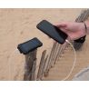 Batterie solaire + support batterie/téléphone aluminium